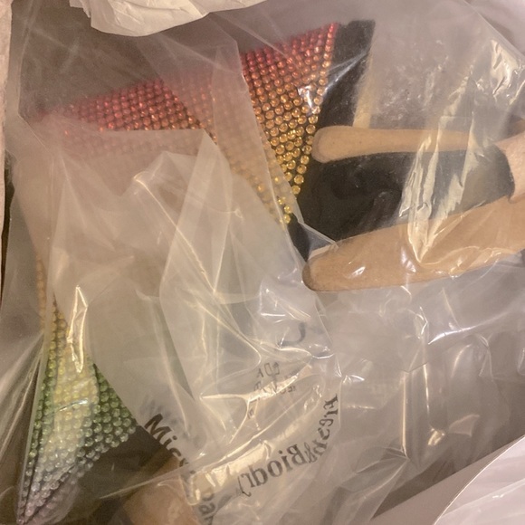 NIB [Jessica Simpson] Arlisa 2 Rainbow Heel Ankle Strap Wedge Sandal Womens Sz 6 - Picture 11 of 13